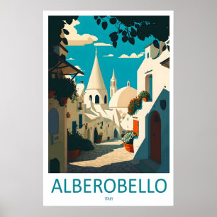 Alberobello Ski Vintage Poster National Travel