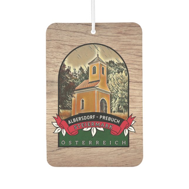 Albersdorf-Prebuch Steiermark Austria Souvenir Car Air Freshener (Front)