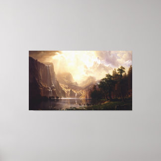 Albert Bierstadt - Among the Sierra Nevada, Califo Canvas Print
