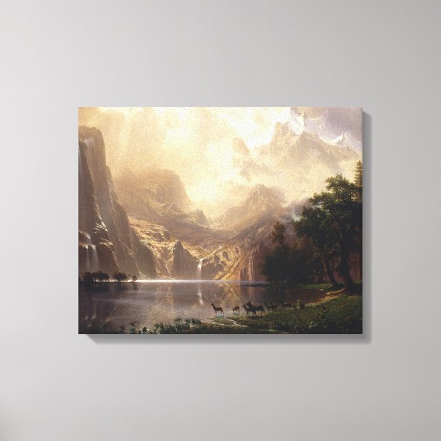 Albert Bierstadt - Among the Sierra Nevada Canvas Print (Front)