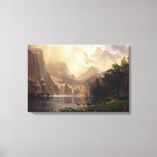 Albert Bierstadt - Among the Sierra Nevada Canvas Print