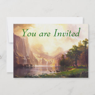 Albert Bierstadt Among the Sierra Nevada Invitation