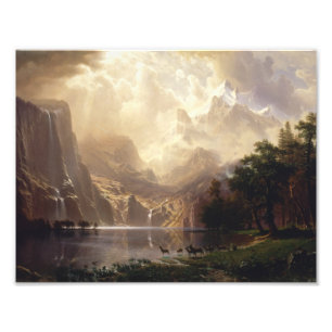 Albert Bierstadt - Among the Sierra Nevada Photo Print