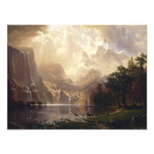Albert Bierstadt - Among the Sierra Nevada Photo Print
