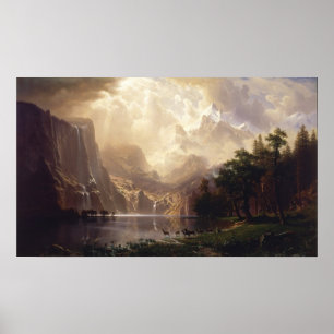 Albert Bierstadt - Among the Sierra Nevada Poster