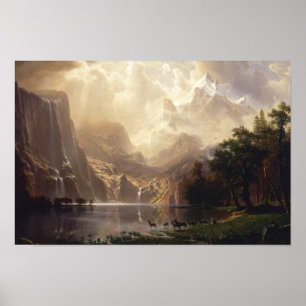 Albert Bierstadt - Among the Sierra Nevada Poster