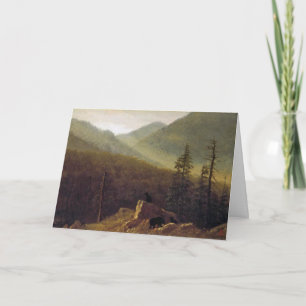 Albert Bierstadt, Bears in the Wilderness Card