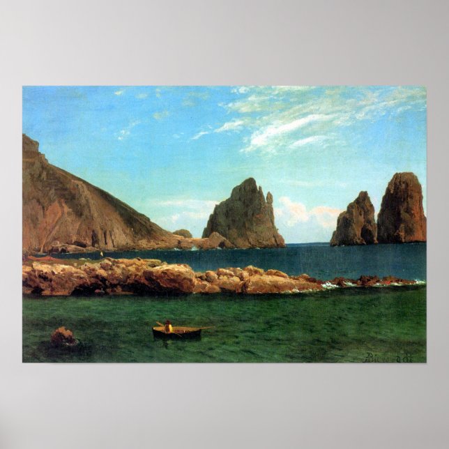 Albert Bierstadt-Capri Poster (Front)