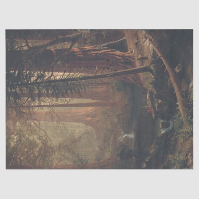 Albert Bierstadt Giant Redwood Trees of California Tissue Paper (Front)