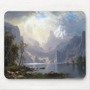 Albert Bierstadt In the Sierras Lake Tahoe Mouse Mat