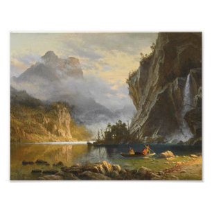 Albert Bierstadt - Indians Spear Fishing Photo Print