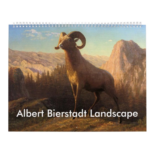 Albert Bierstadt Landscape Calendar (Cover)