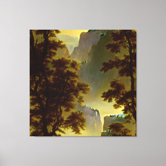 Albert Bierstadt - Looking Down Yosemite Valley Canvas Print