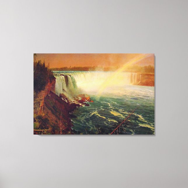 Albert Bierstadt, Niagara Falls. Canvas Print (Front)