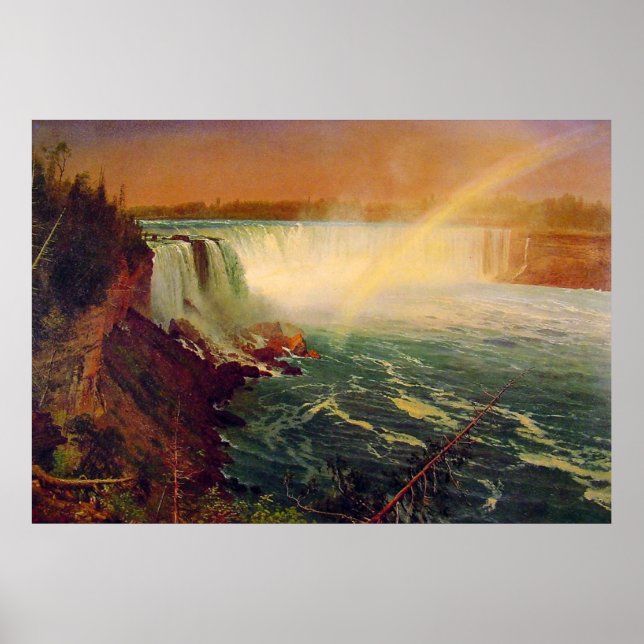 Albert Bierstadt, Niagara Falls. Poster (Front)