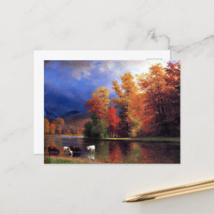 Albert Bierstadt - On the Saco Postcard
