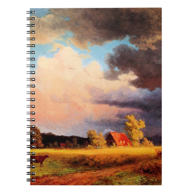 Albert Bierstadt painting, Bavarian Landscape Notebook (Front)