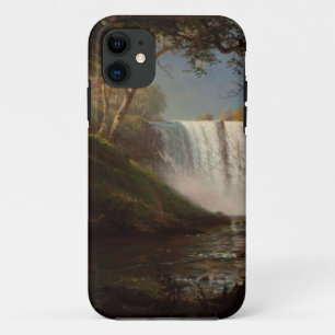 Albert Bierstadt Painting Forest Waterfall Destiny iPhone 11 Case