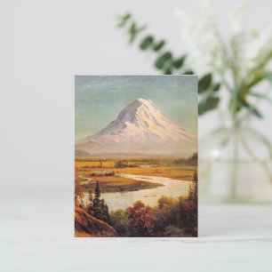 Albert Bierstadt painting, Mount Rainier, Postcard