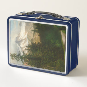 Albert Bierstadt Painting Snow in the High Country Metal Lunch Box