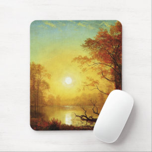 Albert Bierstadt painting, Sunrise, Mouse Mat
