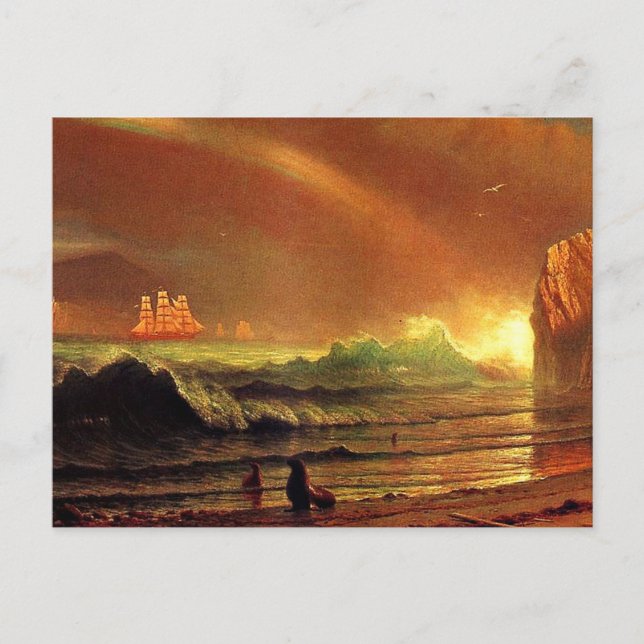 Albert Bierstadt painting, The Golden Gate, Postcard (Front)