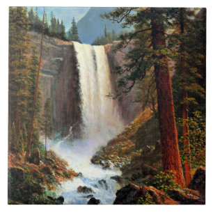 Albert Bierstadt painting, Vernal Falls Tile