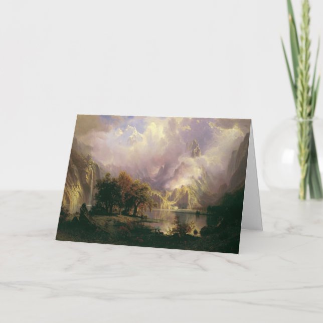 Albert Bierstadt "Rocky Mountain Landscape" 1870 Thank You Card (Front)