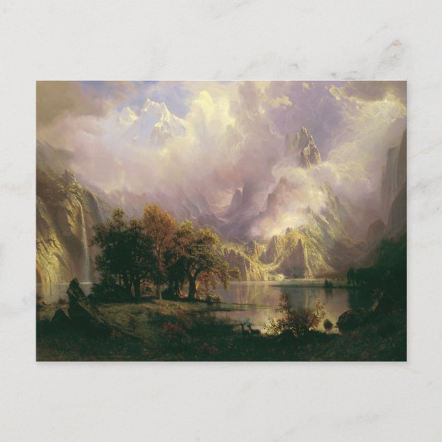 Albert Bierstadt - Rocky Mountain Landscape Postcard (Front)
