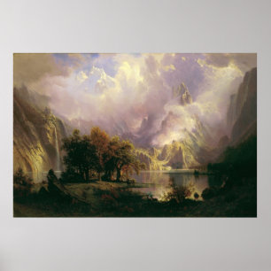 Albert Bierstadt - Rocky Mountain Landscape Poster