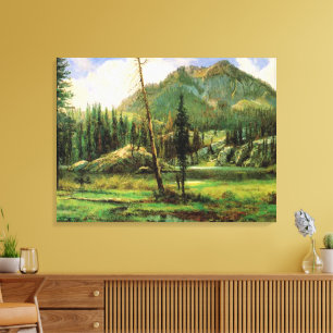 Albert Bierstadt - Sierra Nevada Mountains, Canvas Print
