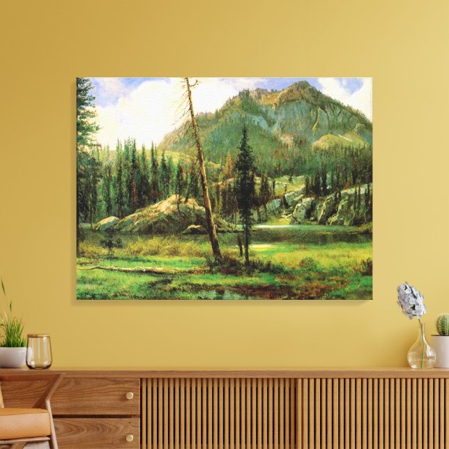 Albert Bierstadt - Sierra Nevada Mountains, Canvas Print (Insitu(LivingRoom))