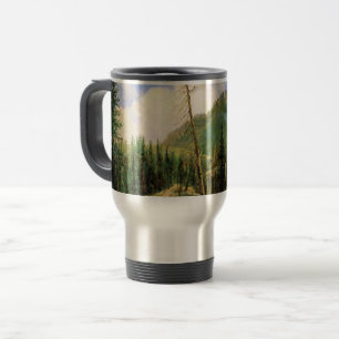 Albert Bierstadt - Sierra Nevada Mountains, Travel Mug