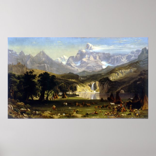 Albert Bierstadt The Rocky Mountains, Lander's Pea Poster (Front)