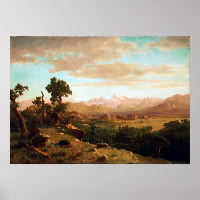 Albert Bierstadt Wind River Country Poster (Front)