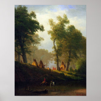 Albert Bierstadt-Wolf River, Kansas Poster