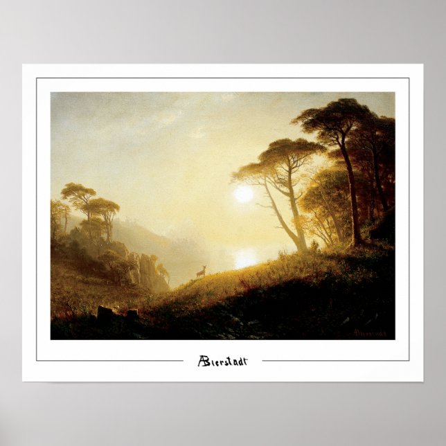 Albert Bierstadt Zedign Art Poster #224 (Front)