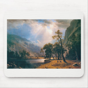 Albert Bierstadt's Half Dome Yosemite Valley, 1870 Mouse Mat