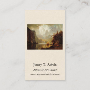 Albert Bierstadt's Painting, In the Mountains 1867 Business Card
