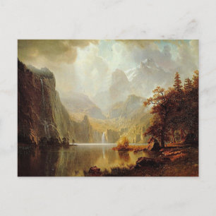 Albert Bierstadt's Painting, In the Mountains 1867 Postcard