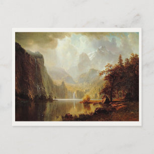 Albert Bierstadt's Painting, In the Mountains 1867 Postcard