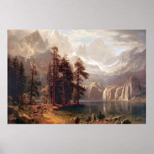 Albert Bierstadt's Sierra Nevada, 1871 Poster