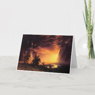 Albert Bierstadt's Sunset in the Yosemite Valley Card