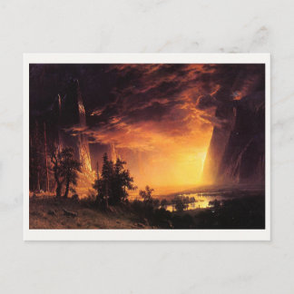 Albert Bierstadt's Sunset in the Yosemite Valley Postcard