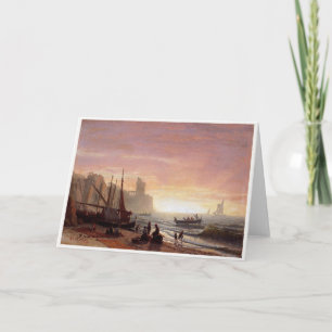 Albert Bierstadt's The Fishing Fleet Card