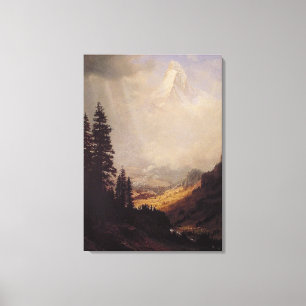 Albert Bierstadt's The Matterhorn, 1867 Canvas Print