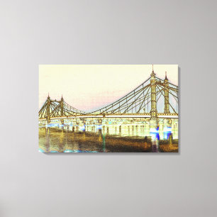 Albert Bridge London Canvas Print