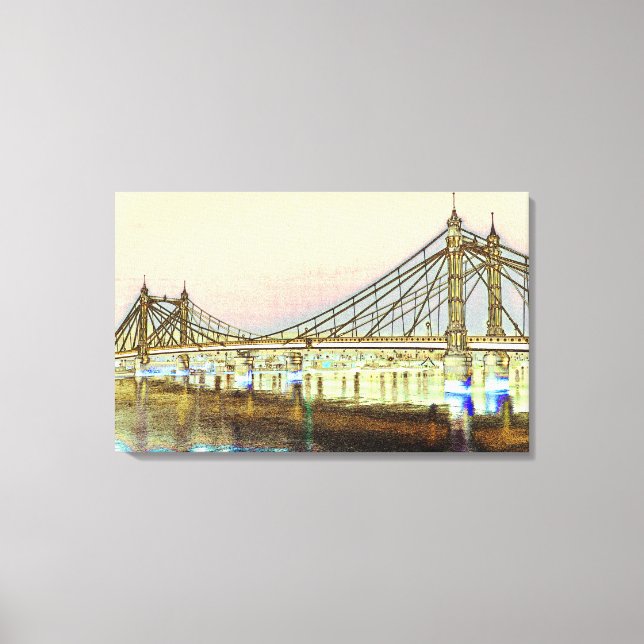Albert Bridge London Canvas Print (Front)