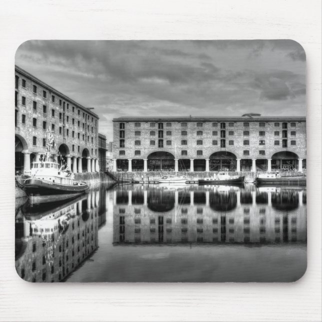 Albert Dock Liverpool Reflections Mouse Mat (Front)