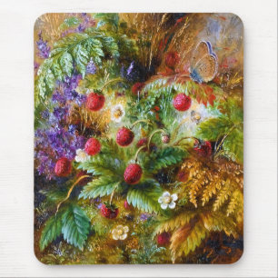 Albert Dürer Lucas: Wild Strawberries & Butterfly Mouse Mat